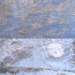 Porcelánico en tonos azules para suelo y revestimiento interior y exterior