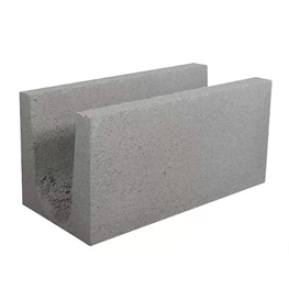 Bloque de hormigón prefabricado para la construcción de paredes.