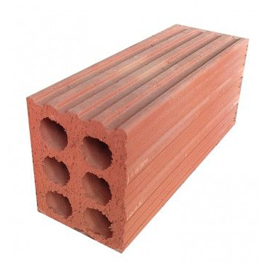 Ladrillo perforado aligerado para la realización de cerramientos de fachadas y particiones interiores.