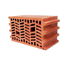 Bloque cerámico machihembrado de arcilla cocida.