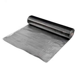 Láminas de betún modificado plastómero -5º C de SUPERFICIE AUTOPROTEGIDA de aluminio gofrado color gris (con plástico antiadherente en cara inferior)